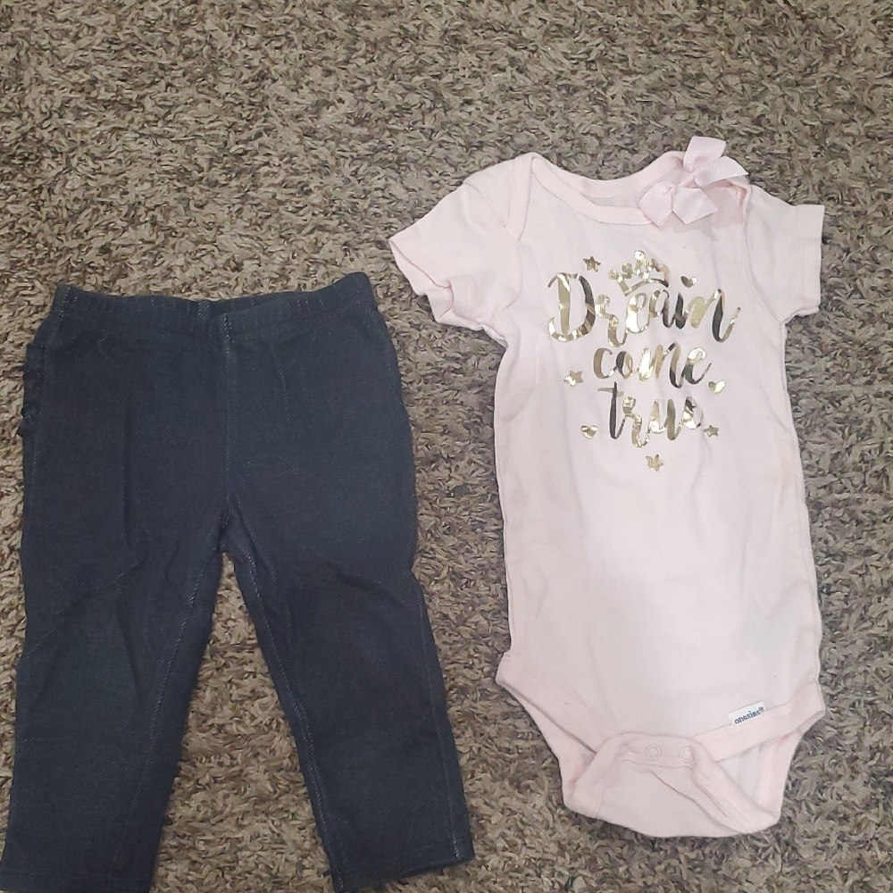 Jumping Beans Dark Gray Denim Look Pants